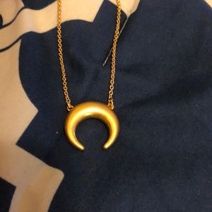 Madewell Chunky Crescent Moon Necklace